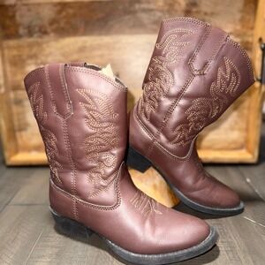 Deer StagKids Brown Cowboy‎ Western Boots Toddler Costume